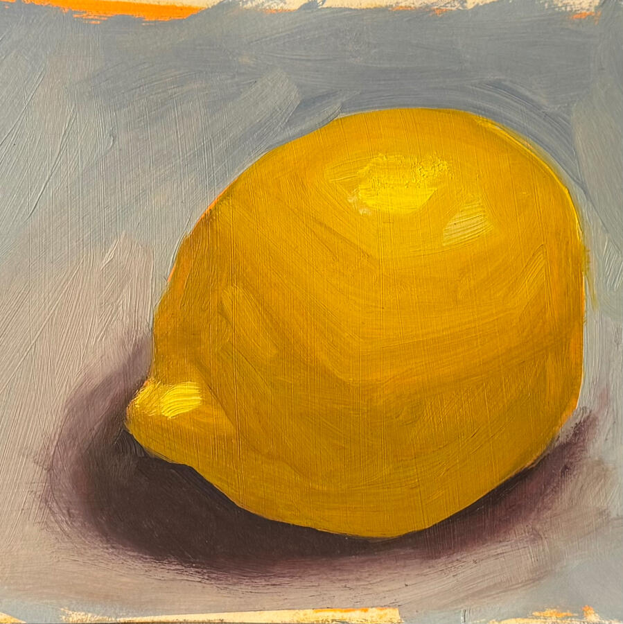 Lemon on Table